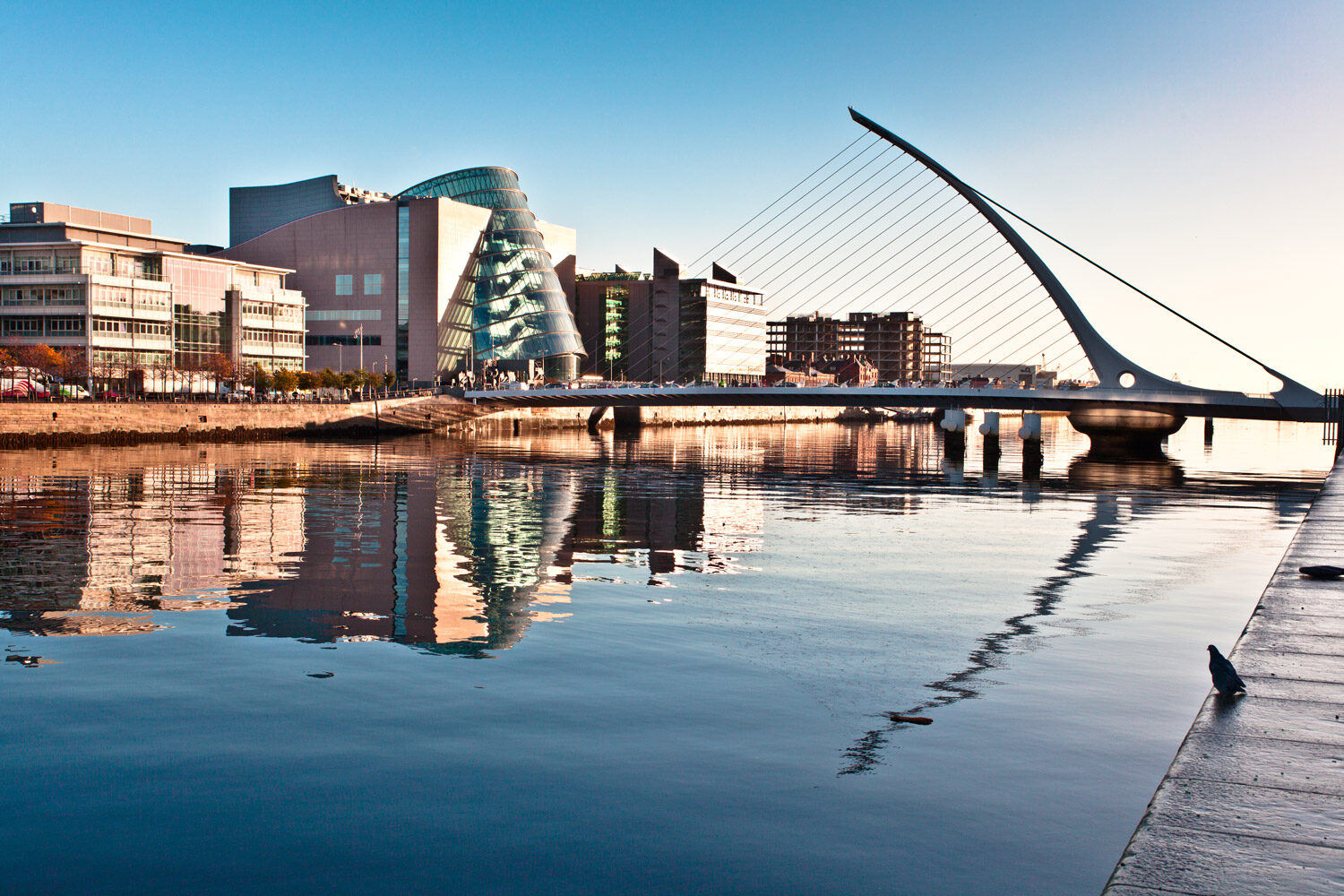 Dublin Convention Centre and Samuel Beckett Bridge