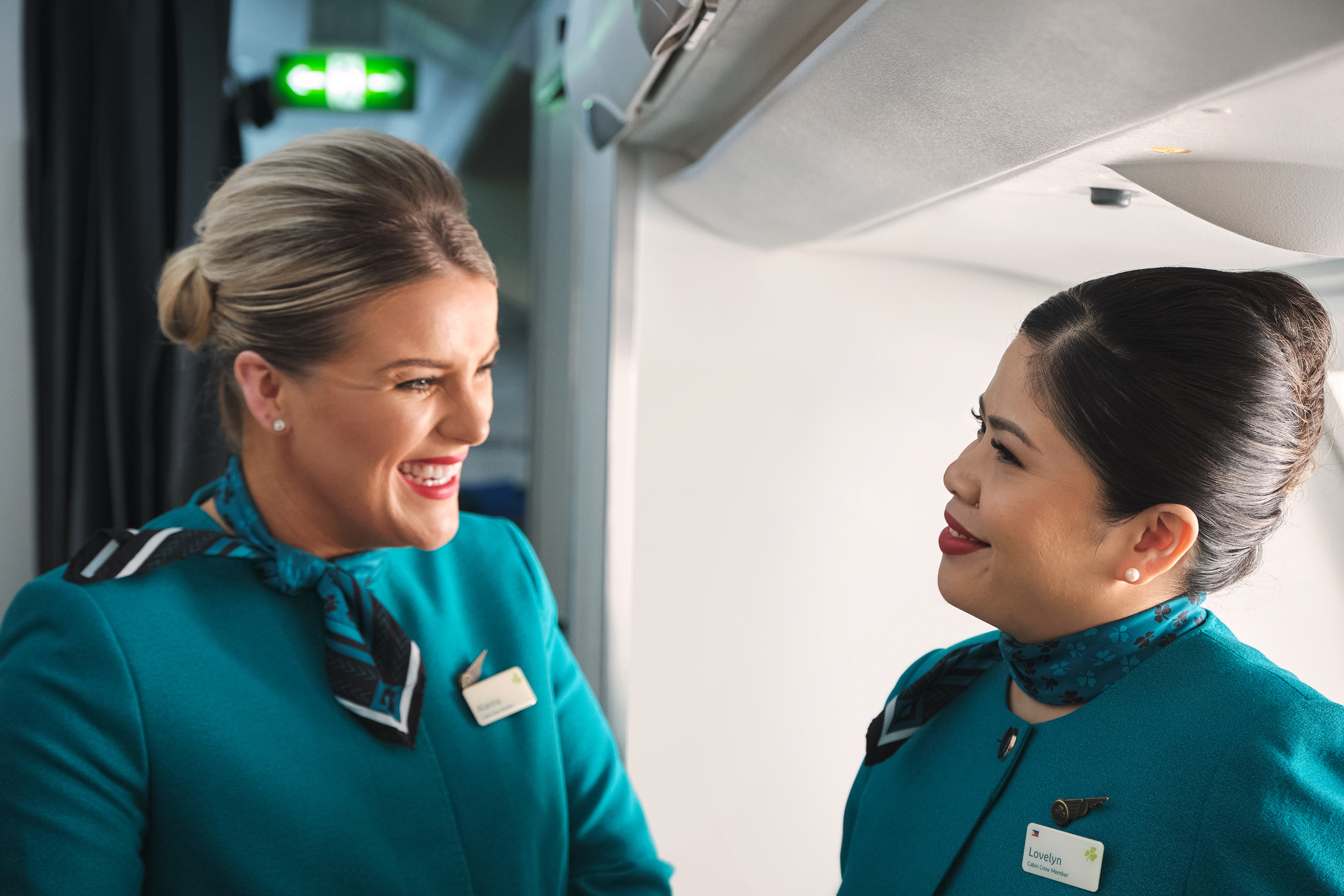 Aer Lingus Cabin Crew Interacting